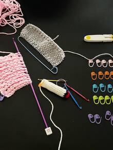 44pcs Tunisian Crochet Hook Set, Including 11pcs 2.0-8.0mm Metal Long Crochet Hooks And 33pcs Accessory Pieces, Extra Long Crochet Hook Set - Afghan Crochet Kit - View 7