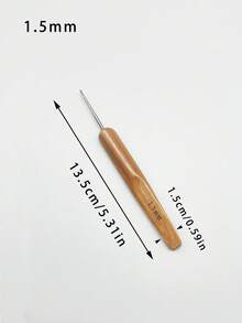 1支碳化竹钩针，表面光滑碳化，防潮、防蛀、防霉、不开裂，配备0.5-3.0mm 7种常用尺寸，刻度清晰，适用于不同粗细的毛线编织，也可用于脏辫造型。 - 碳化單頭鉤針 - 查看 17