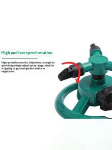 1pc 360° Rotating Non-Electric Water Sprinkler Head, Automatic Watering For Garden, Lawn, Cooling - A - View 3