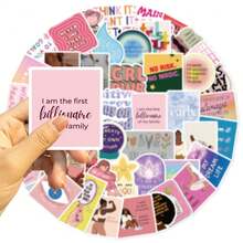 52 Sheets Empowering Motivational Vision Graffiti Stickers - Waterproof DIY Decals For Guitars, Notebooks & Luggage - 52PCS - View 4