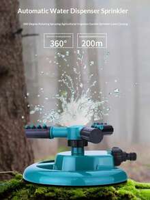 1pc 360° Rotating Non-Electric Water Sprinkler Head, Automatic Watering For Garden, Lawn, Cooling - A - View 10