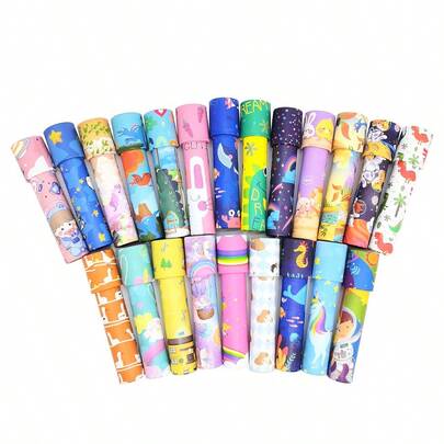 10pcs Kaleidoscope Toys - Vibrant Colors, Diverse Patterns, Suitable For Birthday Parties And Rewards, Interesting Visual Toys