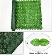 Muro Inglês 50 x 50 Jardim Vertical Artificial Ficus Painel Verde Decorativo - Muro verde - Visão 4