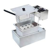 Freidora de Aceite Industrial Shtark 6 Litros Gris SHTFRY01 - Tipo de Enchufe A USA (110-127V) - Ver 3