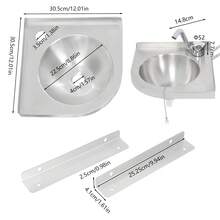 YUNRUX Kitchen Sinks - Silver - View 2