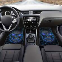 4 pièces/2 pièces Set Tapis de sol pour voiture - Tapis en matériau polyester antidérapant et absorbant, convient à différents modèles de voiture, accessoires d'intérieur de voiture - tapis de sol - Voir 3