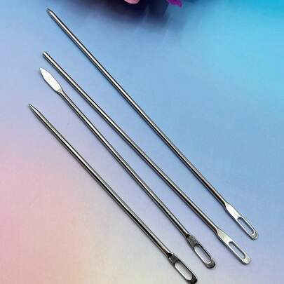 Dụng cụ xỏ chỉ thun chịu lực 4mm, kim có lỗ lớn giúp xỏ chỉ dễ dàng, thích hợp để thay thế dây thun eo, dây rút áo hoodie, dây rút túi, điều chỉnh dây rút đồ dệt gia dụng, sửa chữa quần áo, đồ thủ công DIY và nhiều hơn nữa.