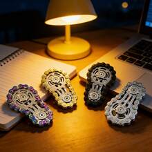 EDC玩具金属链齿轮玩具，飞轮齿轮可缓解焦虑和压力，成人自行车链条玩具 - 彩色 - 查看 7