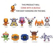 Official 3D Animation Character Series Blind Box Clip Keychain, Randomly Includes Agumon, Gabumon Or Other Characters, Suitable As Anniversary Gift For Mom And Friends - MN-70715/MN-70715-3PCS - View 6