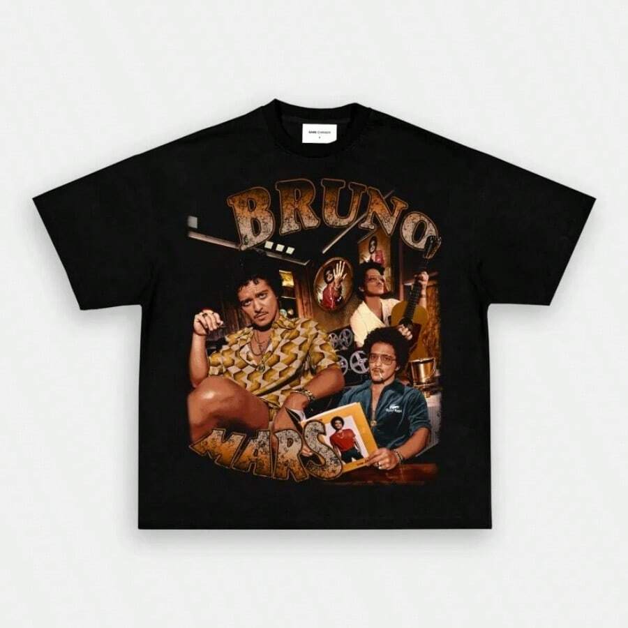 BRUNO MARS TEE - Black - View 1