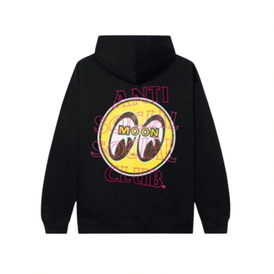 Anti Social Social Club X Mooneyes Stacked Hoodie Mens - màu đen - Xem 1