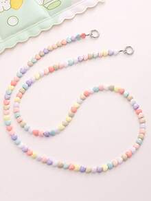 二合一珍珠肩带 DIY 单肩/斜挎手机链，可拆卸包带 - 彩色 - 查看 8