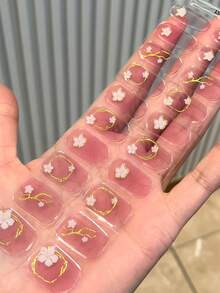 Semi Cured Gel Nail Strips, 20Pcs Long Lasting Salon Quality Wraps, Easy Apply & Remove Gel Nail Stickers With UV Light - Baby Pink - View 5