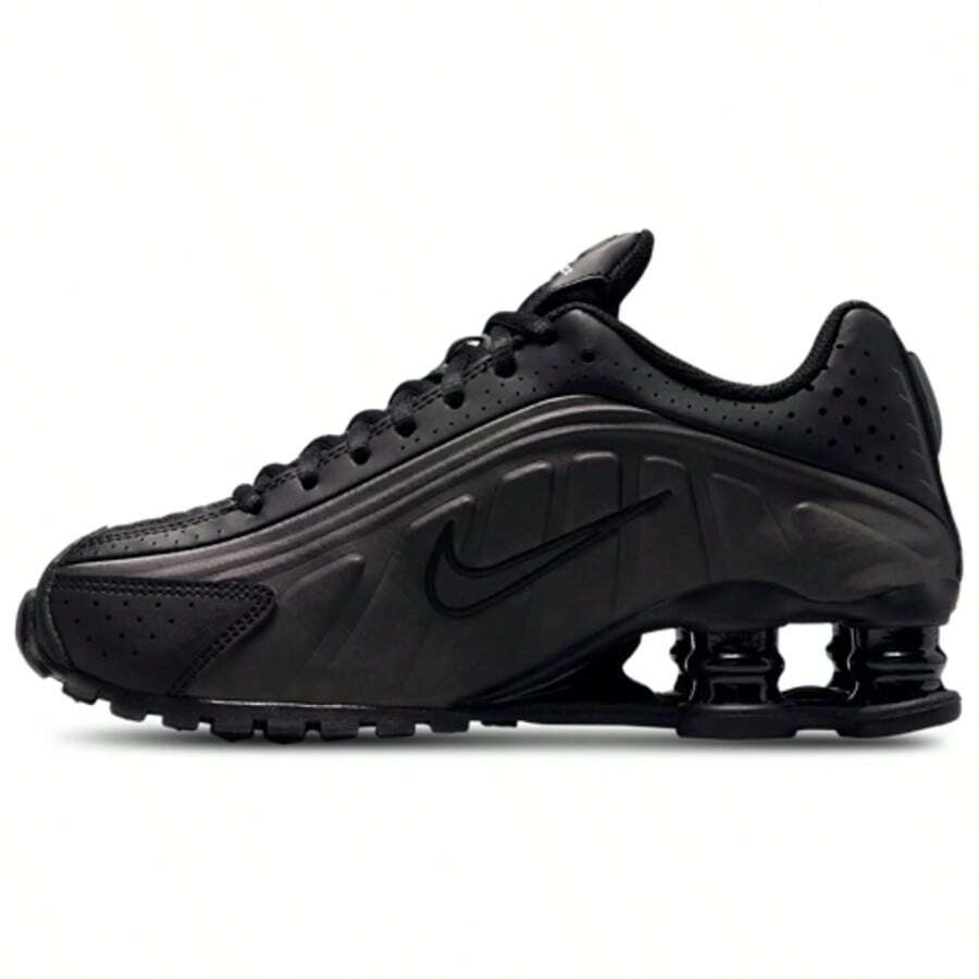 Nike Shox R4 GS 'Black Metallic Silver Pinksicle' Kid's -CW2626-006 | Cross-Training Ready, Supportive Fit - 黑色 - View 1