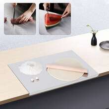 Stainless Steel Rolling Pin, 19.6*15.7*0.5 Inch Chopping Cutting Board, Counter Top Protector Front Overhang For Cutting Vegetables And Kneading The Dough - View 7