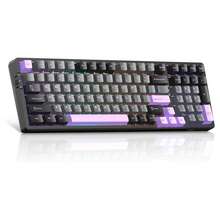 MageGee LIGHT100 Wireless Creamy Keyboard, Gasket Structure Hot Swappable, 2.4G/USB-C/BT5.0 RGB Backlit Mechanical Gaming Keyboard 8000mAh Battery, Side Printed PBT Keycap - 查看 12