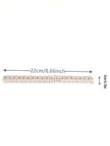 1/2pcs Minimalist Style Curtain Tie Backs, Bohemian Woven Design Curtain Tiebacks, Suitable For Bedroom, Living Room Home Decor - White - View 6