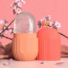 1pc Silicone Ice Face Roller - Massage Skin - Beauty Facial Massage Roller For Eyes, Neck, And Face - Skin Care Tool,Beauty,Skin Care Products,Spa,Self Care,Skin Care Tools,Face Care,Esthetician Supplies,Massage,Face Massage Tool,Face Roller,Ice Roller,Ice Roller Face - 彩色 - 查看 2