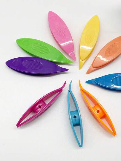 9pcs/Set Small Shuttle Shuttles, Streamlined Phoenix Eye Shape Designed For Weaving, Smooth Weaving Without Snagging Or Abrasion, 9 High-Saturation Color Options For Easy Identification And Storage, Suitable For Shuttle Weaving, Lace Knitting And Handicraft Creation