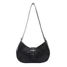 Women's Multipurpose Crossbody Shoulder Bag, Stylish, Elegant, Retro, Adjustable Strap - màu đen - Xem 10