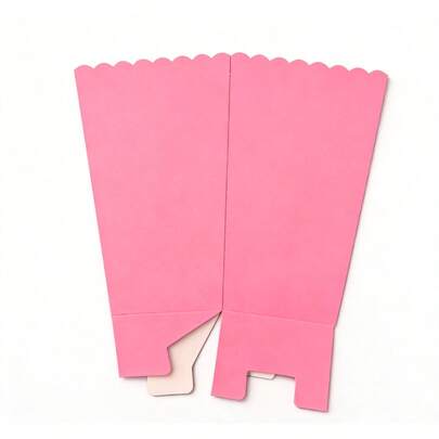 Bộ 50/40/30/25/20/15/10/5 hộp bỏng ngô màu hồng, 2 hộp bỏng ngô mini kích thước 4.5 x 3 inch, thích hợp trang trí cho đêm xem phim Giáng sinh/Halloween.