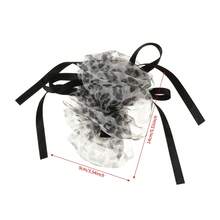 1个优雅复古豹纹网纱发圈发夹，马尾辫发圈，丸子头固定器 - 彩色 - 查看 7