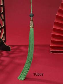 10 piezas de 15cm Sombrero de pagoda con colgante de borla larga, decoración de estilo antiguo para Hanfu, Cheongsam, Guqin, Linterna - Sombrero pagoda de 15 cm con borla de cuentas esmeriladas - Ver 23