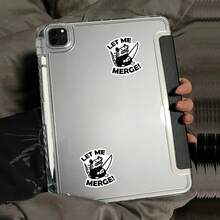 OZLICE "Let Me Merge" Funny Possum Sticker, Screaming Opossum With Knife Vinyl Decal For Car Bumper Window, Road Rage Meme Art, Chaotic Aesthetic Gift For New Driver, Waterproof Laptop Helmet Decoration - Light Film - View 7