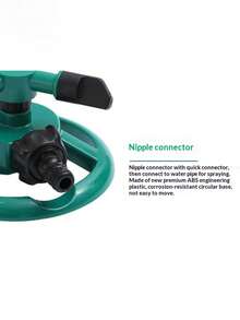 1pc 360° Rotating Non-Electric Water Sprinkler Head, Automatic Watering For Garden, Lawn, Cooling - A - View 9