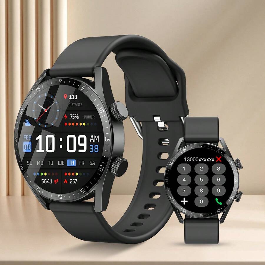 2025 New Smart Sports & Business Men's Watch, 1.48" HD Touchscreen, Wireless Phone Connection, Music, Camera, Call, Sports Tracking, Zinc Alloy Material, Suitable As Gift For Family, Friends, Couples - 彩色 - 查看 1