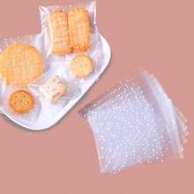 Self-Adhesive Resealable Plastic Snack Bags, White Polka Dot Frosted Candy Cookie Bags, 5.5x5.5 To 2.2x2.2 Inches Multiple Sizes, Suitable For Party Favors, Birthday Wedding Gift Packaging, Baking Supplies - Multicolor - View 9