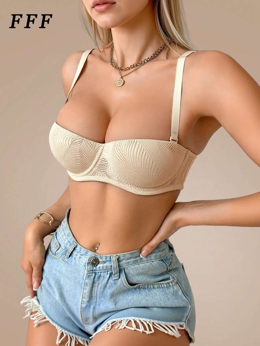 Đồ lót gợi cảm màu da dành cho nữ, áo ngực ren gợi cảm kiểu racerback, áo ngực có gọng nâng ngực dành cho vòng một nhỏ giúp ngăn ngừa chảy xệ.
