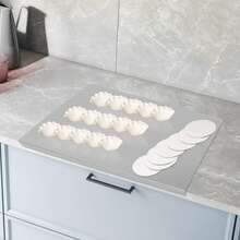 Stainless Steel Rolling Pin, 19.6*15.7*0.5 Inch Chopping Cutting Board, Counter Top Protector Front Overhang For Cutting Vegetables And Kneading The Dough - View 9