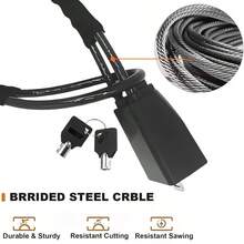 1个带双钥匙的方向盘锁，汽车安全锁，双重防盗装置，适用于大多数轿车、卡车、SUV和 - 方向盤鎖 - 查看 5