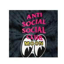Anti Social Social Club Mooneyes Stacked Tie Dye Hoodie - 黑色 - 查看 4