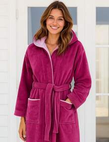 Bathrobe - Fuchsia - View 6