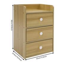 YUNRUX Nightstands - Khaki - View 2