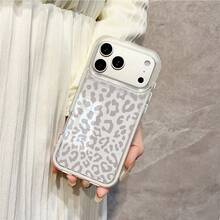 1pc Minimalist Gray Leopard Print Transparent Phone Case - Suitable For Minimalist And Avant-Garde Style Enthusiasts, Compatible With IPhone 17/17 Air/17 PRO/17 PRO MAX/16/7/8/11/12/13/14/15/X/XR/Xs/Plus/Pro/Pro Max/SE2 - Multicolor - View 7