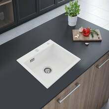 YUNRUX Kitchen Sinks - White - View 9