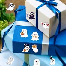 500 Pieces/Roll Halloween Ghost Holiday Stickers - Adhesive Labels For Candy Gifts & Festive Treats - 500PCS/Roll - View 5