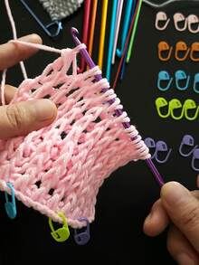 44pcs Tunisian Crochet Hook Set, Including 11pcs 2.0-8.0mm Metal Long Crochet Hooks And 33pcs Accessory Pieces, Extra Long Crochet Hook Set - Afghan Crochet Kit - View 4