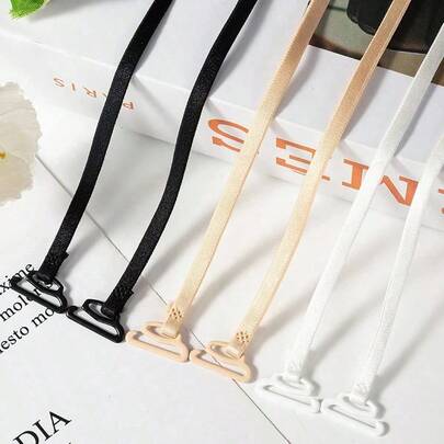 5mm Portable Elastic Nylon Bra Straps, Minimalist Slim Design, Lingerie Accessories, Invisible Shoulder Straps, Non-Slip Backless Bra Straps With Elastic Criss-Cross, Clothing Suspender Bra Straps, Sexy Open Shoulder Drawstring Shoulder Straps