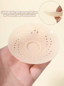 Bộ lớn 20 miếng dán đầu nhũ hoa mini bằng silicon, thoáng khí, có thể tái sử dụng, thoải mái và không trơn trượt, phù hợp cho đi làm hàng ngày, hẹn hò, đám cưới, tiệc tùng, kỳ nghỉ biển, phối hợp hoàn hảo với áo hai dây, váy hở lưng, áo quây và đồ bơi. - Nhiều màu - Xem 3