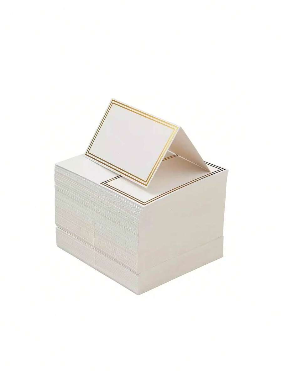 20张空白铂金箔席位卡，适用于宴会、预留座位、母亲节、感恩节、派对、生日、节日、洗礼、乔迁之喜、婚礼和周年纪念日