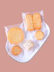 Self-Adhesive Resealable Plastic Snack Bags, White Polka Dot Frosted Candy Cookie Bags, 5.5x5.5 To 2.2x2.2 Inches Multiple Sizes, Suitable For Party Favors, Birthday Wedding Gift Packaging, Baking Supplies - Multicolor - View 10