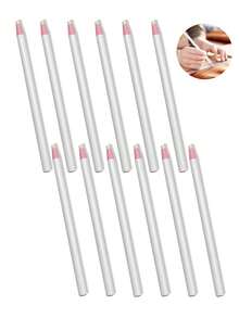 12pcs White Sewing Marking Pencil Set, Erasable Fabric Marking Pens, Easy To Use, Suitable For Student Drawing, Home Clothing Repair, Beginner Sewing And DIY Craft Projects - Crayon - View 5