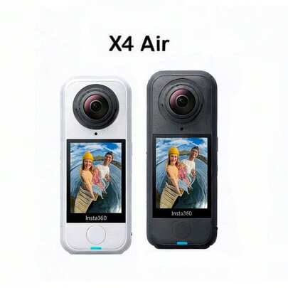 Insta360 X4 Air 8K Panoramic Camera: Detachable Lens For Easy Maintenance, 15-Meter Waterproof, High-Strength Scratch-Resistant Glass, Detachable Lens Design, Fearless Of Outdoor Challenges (Brand New, Activated Only).