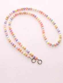 二合一珍珠肩带 DIY 单肩/斜挎手机链，可拆卸包带 - 彩色 - 查看 11