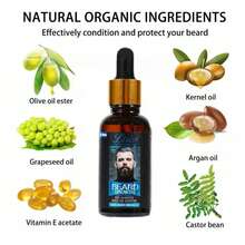 Suero para barba, líquido para el cuidado de la barba masculina 30 ml - 1 PZA - Ver 6
