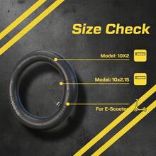 GLDYTIMES 10x2/10x2.125 Inner Tube, 10x2.125 Thick Inner Tube Suitable For Ninebot F25/F30/F40/F65/D18W/D28U/D38U Electric Scooters - Black - View 6